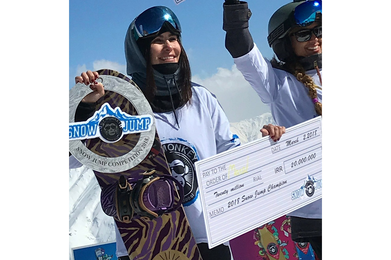 Maral Rasekhi 2018 snow board champions
